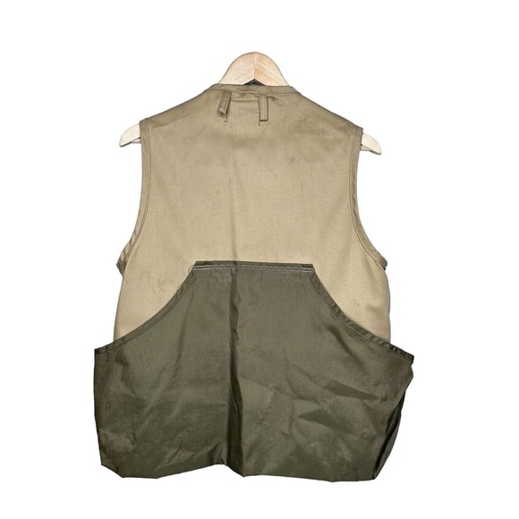 Vintage USA Jim Catfish Hunter SafTbak Tan Hunting Vest Duck Fly fish Washable L - Picture 2 of 4